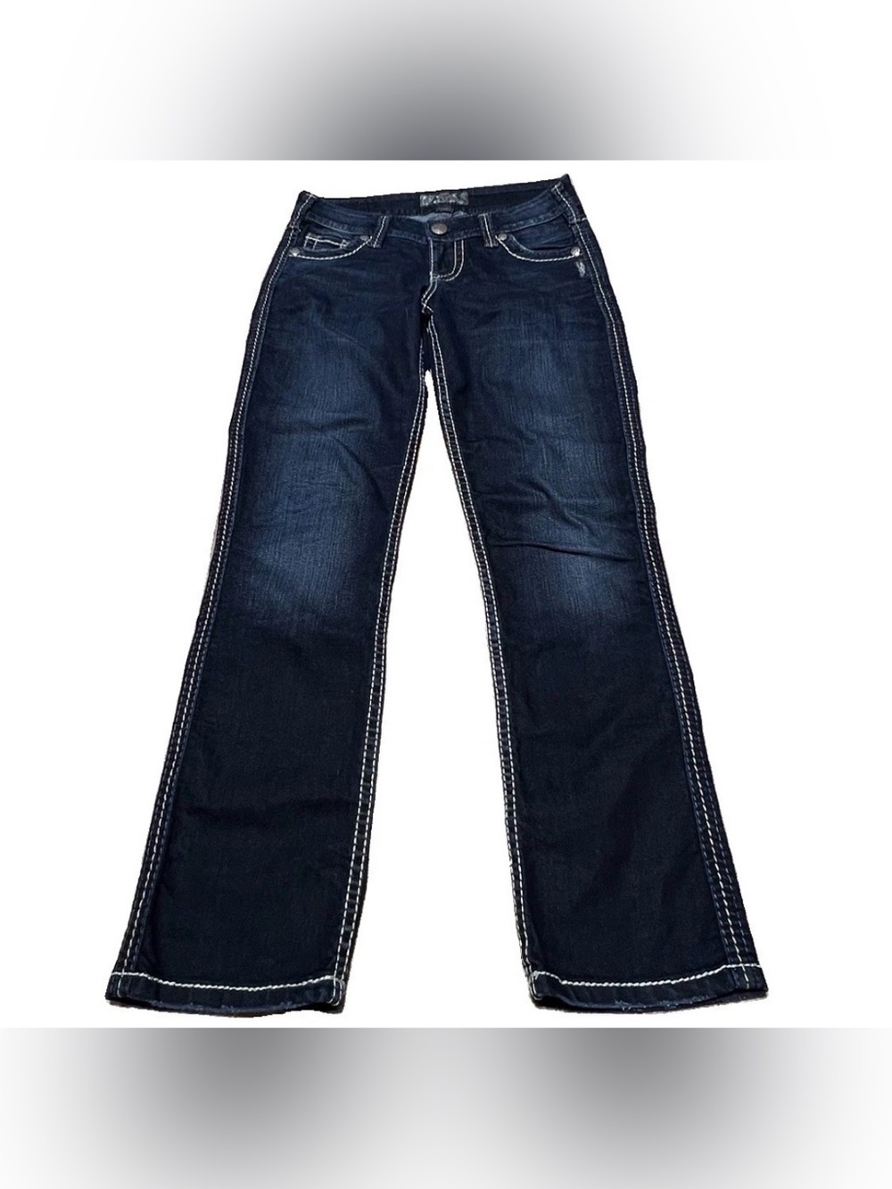 Silver Jeans Frances Capri Low Rise Slim Stretch Blue Denim Women’s Size 26 EUC